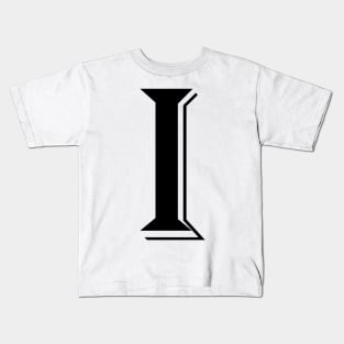 Black letter I in vintage style Kids T-Shirt